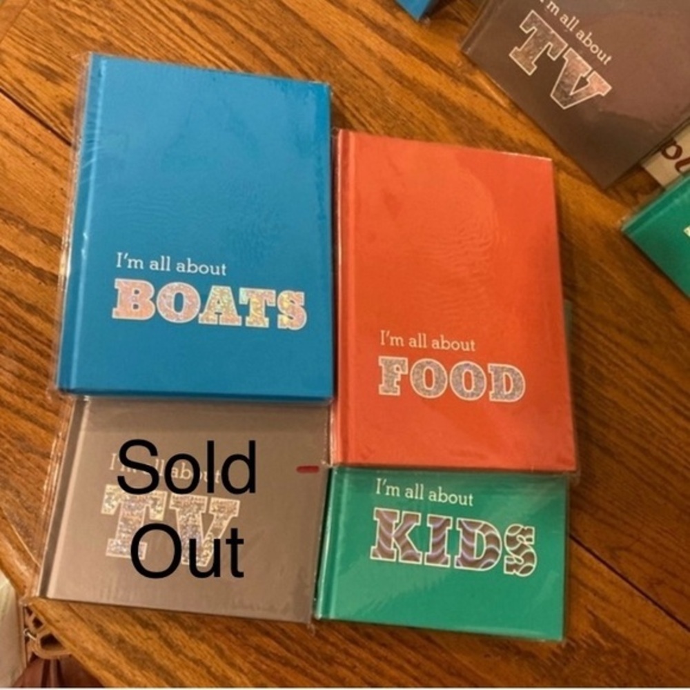 Journal “I’m All About …” Boats or Kids - 8.5” x 6” Choose 1 - NEW